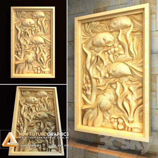 Панно D092_Underwater_Relief_02